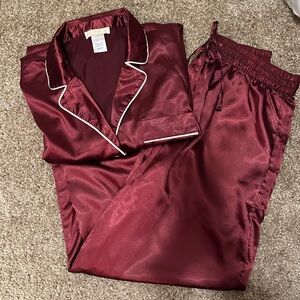 L*Space Burgundy Pajama Set